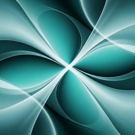 abstract blue background with smooth lines and highlights, beautiful wave designの素材