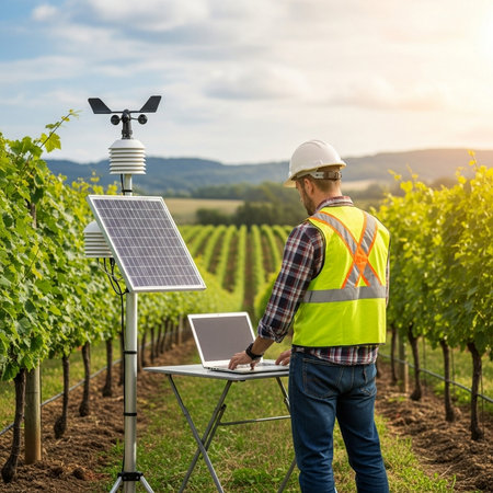 Smart agriculture concept. Agronomist working with tablet computer.の素材