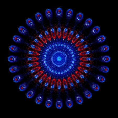 Abstract fractal. Fractal art background for creative design. Decoration for wallpaper, desktop, poster, cover booklet. Print for clothes, t-shirt. Creative illustration for designの素材