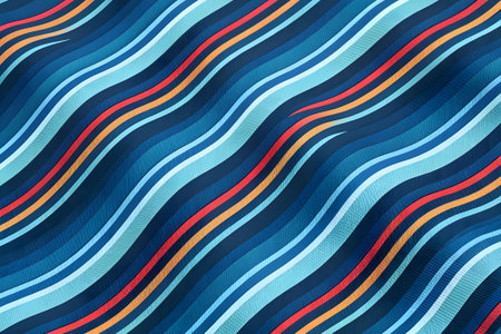 Seamless background pattern. Abstract waves pattern. Vector illustration.の素材