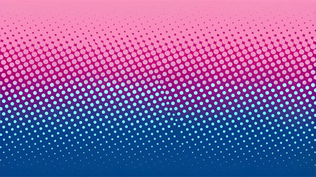 Abstract background with halftone dots in pink and blue colors. Vector illustrationの素材