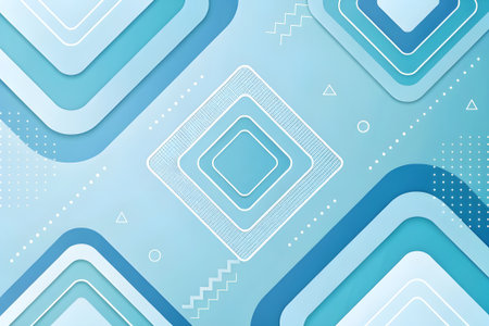 Abstract geometric background with overlapping rounded rectangles. Vector illustration for your designの素材