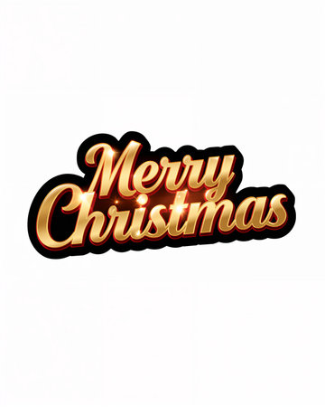 Merry Christmas 3d text design, vector illustration eps10の素材