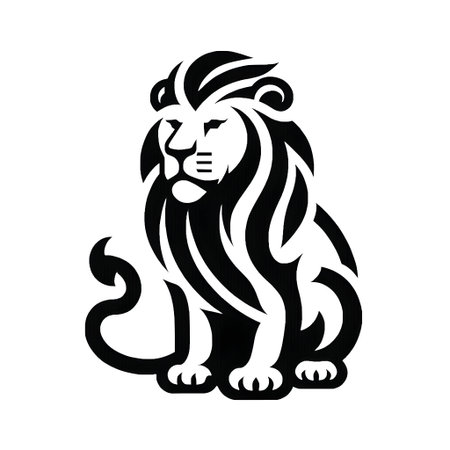 Lion head vector illustration isolated on white background. Lion head icon.の素材