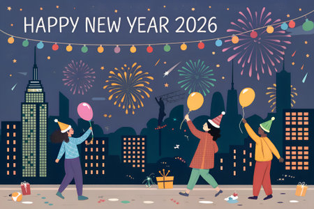 New Year's Eve 2020. Happy New Year. Vector illustration.の素材