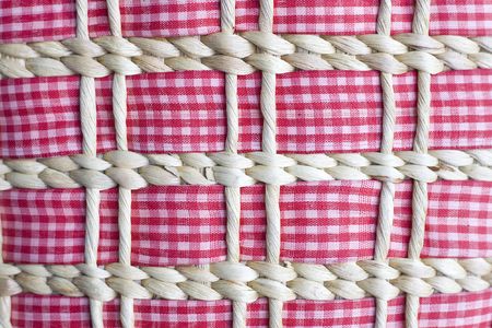 texture of rattan basketの写真素材