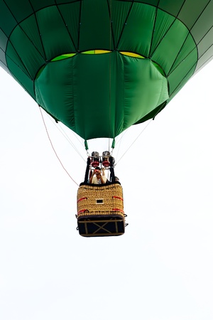 PUTRAJAYA-MARCH 18:Mohd Sobri (Malaysia) with Kedah Darul Aman balloon flies at the 4th Putrajaya International Hot Air Balloon Fiesta on March 18, 2012 in Putrajaya, Malaysia.のeditorial素材