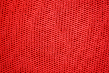 Knitting Background Red Color,texture from natural yarnの写真素材