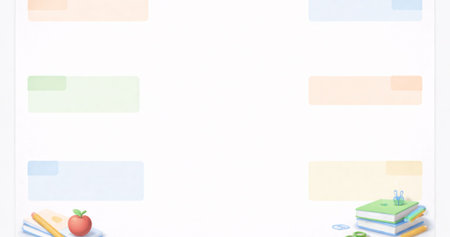 A clean and minimal pastel geometric background featuring soft squares and circles. Ideal for educational slides, business presentations, creative projects, and digital content.の写真素材