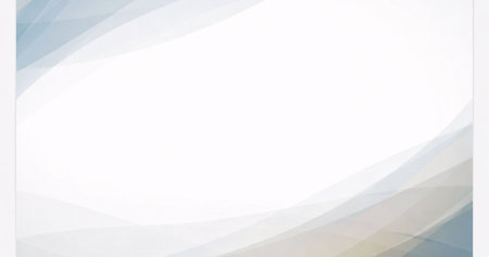 A clean and modern background featuring smooth overlapping wave gradients in soft blue and neutral tones. Ideal for presentations, reports, posters, invitations.の写真素材