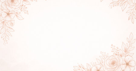 sweet color flowers in soft color style on mulberry paper texture for backgroundの写真素材