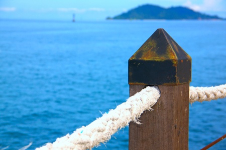 Relaxing at Jesselton Point, Kota Kinabalu Sabah, Malaysiaの写真素材