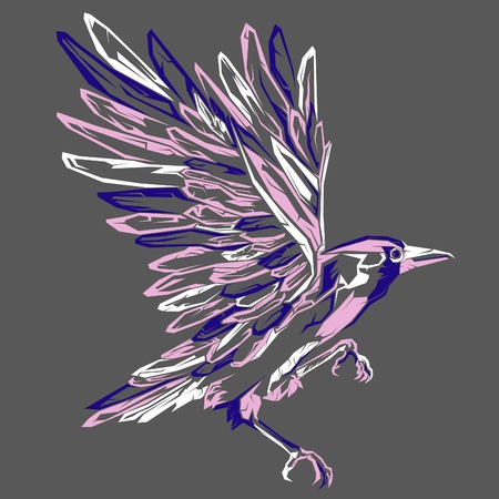 Bird pop Artのイラスト素材