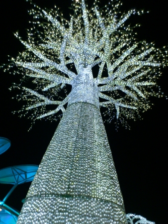 Lighted artificial Treeの写真素材