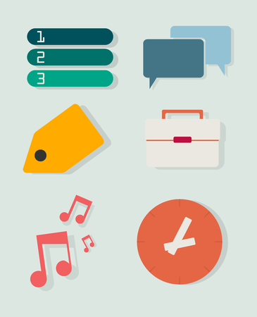 A Vector illustrations set of different icons.のイラスト素材