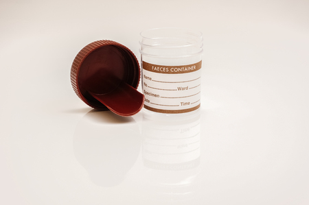 faeces container isolated with white background