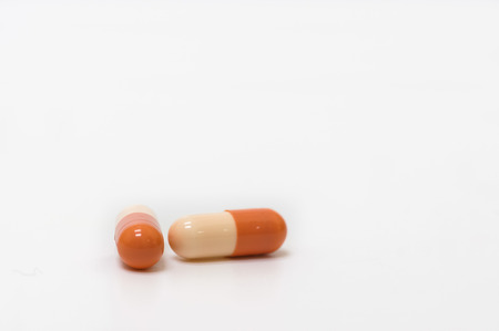 medications isolated on whiteの写真素材