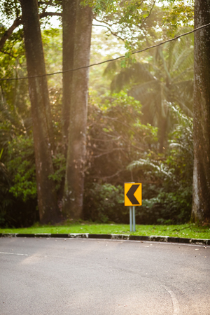 kuala lumpur, malaysia - october 19, 2019 : Rural scene with a path warmly illuminated by the goldenのeditorial素材