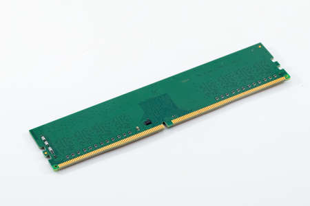 sungai buloh, selangor, malaysia - may circa, 2021 : closeup view of a kingston u-dimm ram isolated...