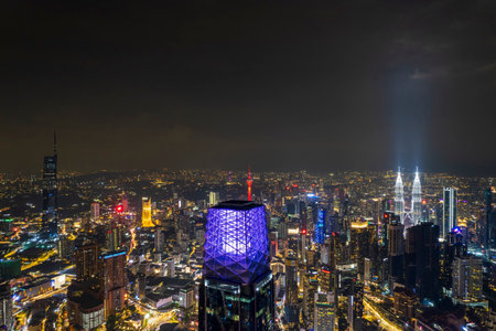beautiful scenery in kuala lumpur city.kuala lumpur is the city in the malaysia