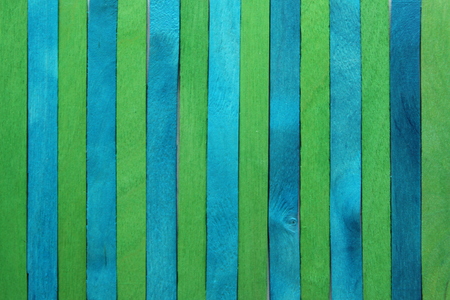 Blue and green wooden background.の写真素材