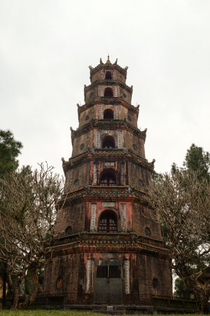 The Thien Mu Pagoda is a magnificent Buddhist temple located in Hue, Vietnam.