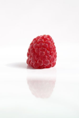 Vibrant Raspberry, Isolated on White Background. Studio Shot of Freshness and Natural Sweetness.