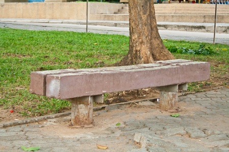 Bench in the park のeditorial素材