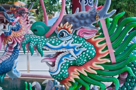Asian temple dragon のeditorial素材