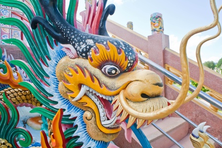 Asian temple dragon のeditorial素材