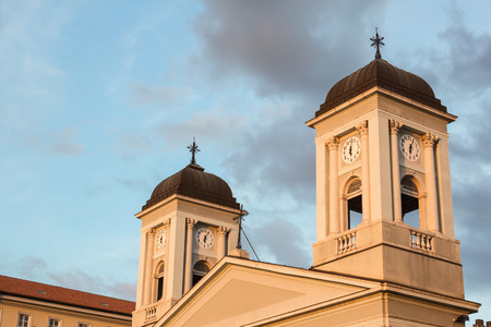 The Greek-Orthodox church of Trieste, Italy, in a summer afternoon