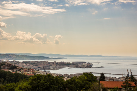 The gulf of Trieste, Italy, in a sunny spring morning