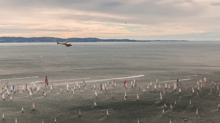 one of the biggest regatta in the world: the Barcolanaの写真素材
