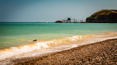summer day at the seashore, Abruzzo, Italyの写真素材