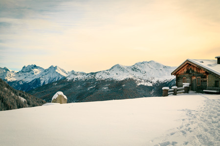 Winter day in the italian alps