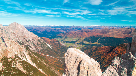 Autumn in the italian alpsの写真素材