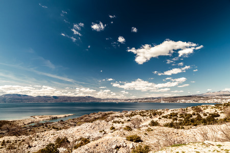 Sunny spring day on Dalmatian islandsの写真素材