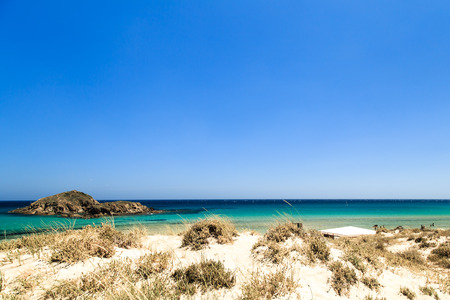 a summer day at the beach in Sardinia, Italyの写真素材