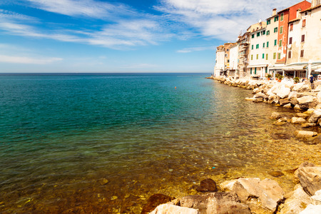 The beautiful town of Rovinj in a sunny dayの写真素材