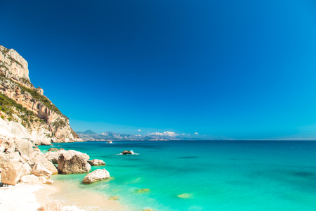 The beautiful bay in the Gulf of Orosei, Sardiniaの写真素材