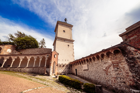 The beautiful city of Udine in a spring afternoonの写真素材
