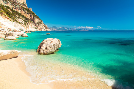 The beautiful bay in the Gulf of Orosei, Sardiniaの写真素材