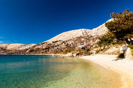 Summer day near Stara Baska village in Krk Islandの写真素材