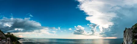 Storm over the sea in the gulf of Trieste, Friuli Venezia-Giulia, Italyの写真素材