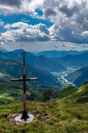 Summer day in the alps of Friuli Venezia-Giulia, Italyの写真素材