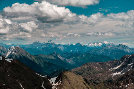 May sunny day in the alps of Friuli-Venezia Giulia, Italy