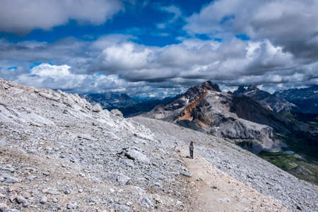 The beautiful Dolomiti in a summer day, Trentino-Alto Adige, Italyの写真素材