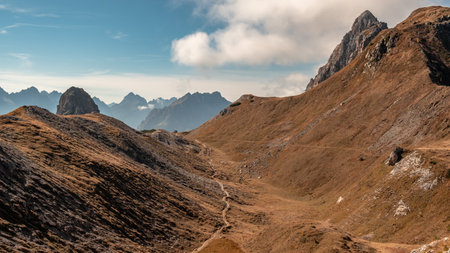 A beautiful sunny autumn day in the Alps of Friuli Venezia-Giulia, Italy
