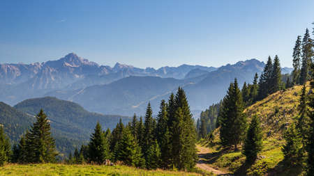September sunny day in the alps of Friuli-Venezia Giulia, Italy