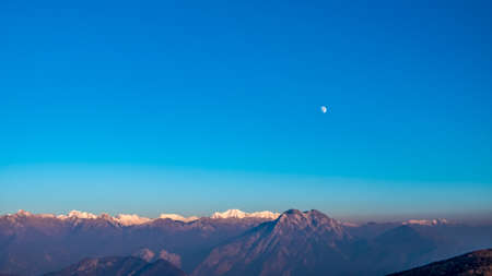 Trekking winter day in the mountains of Friuli-Venezia Giulia, Italyの写真素材